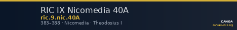 RIC IX Nicomedia 40A — CANOA