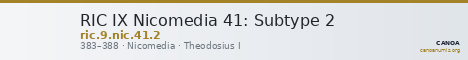 RIC IX Nicomedia 41: Subtype 2 — CANOA