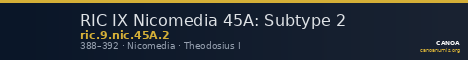 RIC IX Nicomedia 45A: Subtype 2 — CANOA
