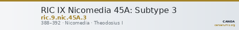 RIC IX Nicomedia 45A: Subtype 3 — CANOA