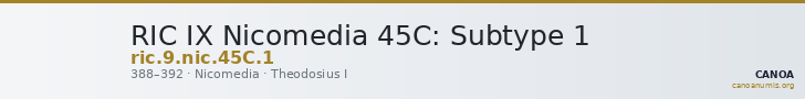 RIC IX Nicomedia 45C: Subtype 1 — CANOA