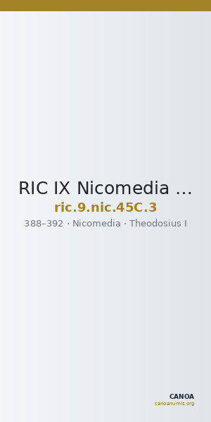 RIC IX Nicomedia 45C: Subtype 3 — CANOA