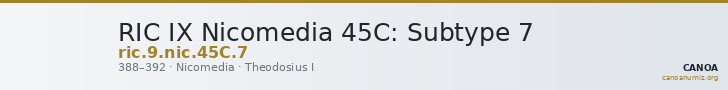 RIC IX Nicomedia 45C: Subtype 7 — CANOA