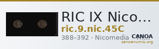 RIC IX Nicomedia 45C — CANOA