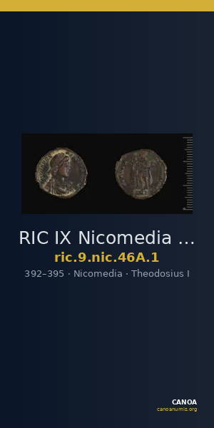 RIC IX Nicomedia 46A: Subtype 1 — CANOA