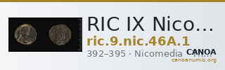 RIC IX Nicomedia 46A: Subtype 1 — CANOA