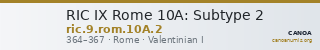 RIC IX Rome 10A: Subtype 2 — CANOA