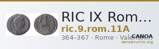 RIC IX Rome 11A — CANOA