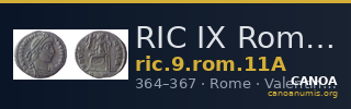 RIC IX Rome 11A — CANOA