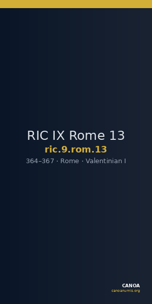 RIC IX Rome 13 — CANOA