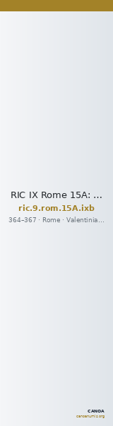 RIC IX Rome 15A: Subtype ixb — CANOA