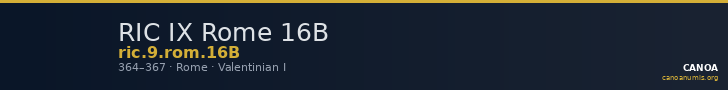 RIC IX Rome 16B — CANOA