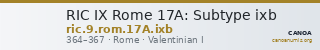 RIC IX Rome 17A: Subtype ixb — CANOA