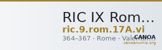 RIC IX Rome 17A: Subtype vi — CANOA