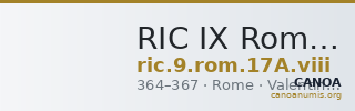 RIC IX Rome 17A: Subtype viii — CANOA