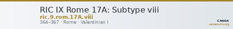 RIC IX Rome 17A: Subtype viii — CANOA