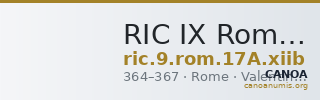 RIC IX Rome 17A: Subtype xiib — CANOA