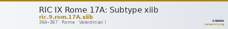 RIC IX Rome 17A: Subtype xiib — CANOA