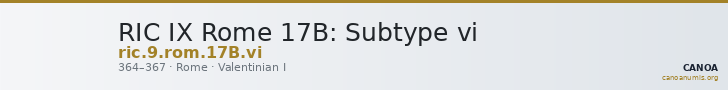 RIC IX Rome 17B: Subtype vi — CANOA