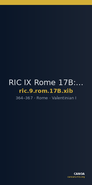 RIC IX Rome 17B: Subtype xib — CANOA