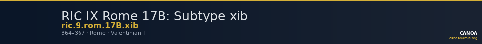 RIC IX Rome 17B: Subtype xib — CANOA