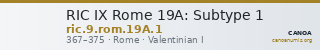 RIC IX Rome 19A: Subtype 1 — CANOA
