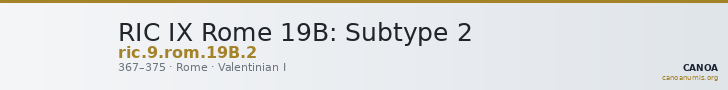 RIC IX Rome 19B: Subtype 2 — CANOA