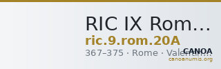 RIC IX Rome 20A — CANOA