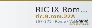 RIC IX Rome 22A — CANOA