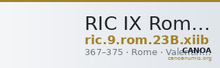 RIC IX Rome 23B: Subtype xiib — CANOA