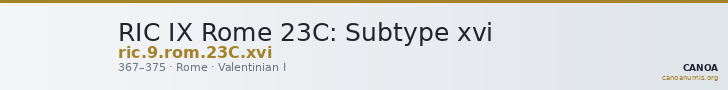 RIC IX Rome 23C: Subtype xvi — CANOA