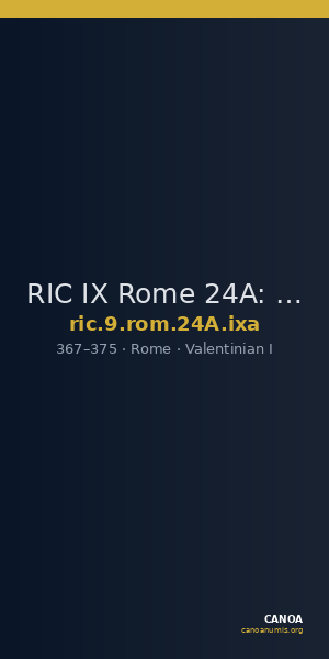 RIC IX Rome 24A: Subtype ixa — CANOA