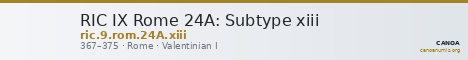 RIC IX Rome 24A: Subtype xiii — CANOA