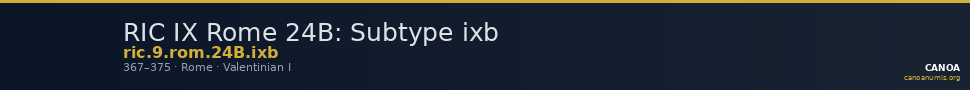 RIC IX Rome 24B: Subtype ixb — CANOA