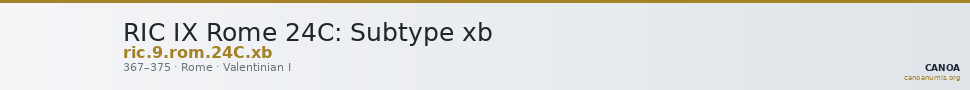 RIC IX Rome 24C: Subtype xb — CANOA