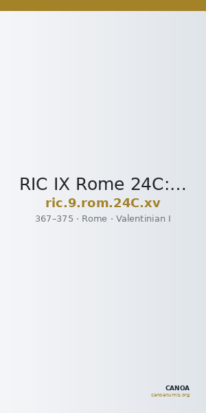 RIC IX Rome 24C: Subtype xv — CANOA