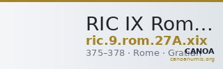 RIC IX Rome 27A: Subtype xix — CANOA