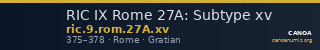 RIC IX Rome 27A: Subtype xv — CANOA