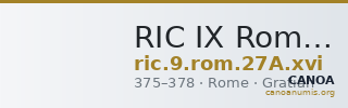 RIC IX Rome 27A: Subtype xvi — CANOA