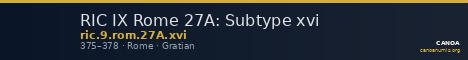 RIC IX Rome 27A: Subtype xvi — CANOA