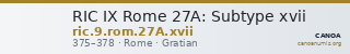 RIC IX Rome 27A: Subtype xvii — CANOA