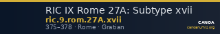 RIC IX Rome 27A: Subtype xvii — CANOA