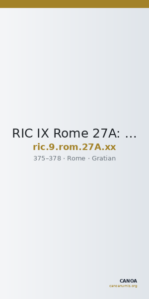 RIC IX Rome 27A: Subtype xx — CANOA