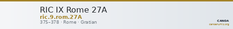 RIC IX Rome 27A — CANOA