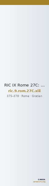 RIC IX Rome 27C: Subtype xiii — CANOA