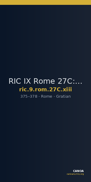 RIC IX Rome 27C: Subtype xiii — CANOA
