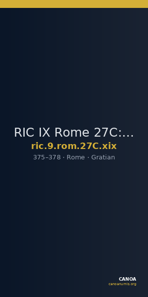 RIC IX Rome 27C: Subtype xix — CANOA