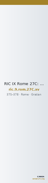 RIC IX Rome 27C: Subtype xv — CANOA