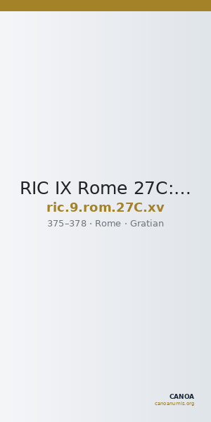 RIC IX Rome 27C: Subtype xv — CANOA