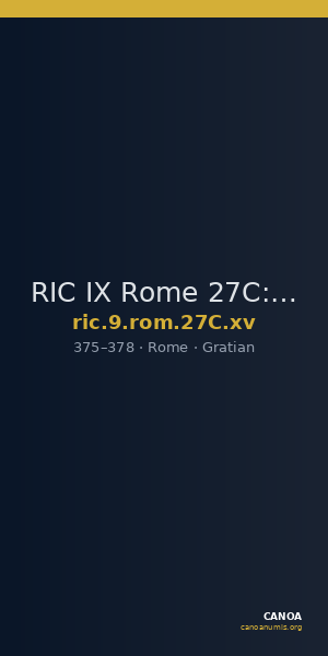 RIC IX Rome 27C: Subtype xv — CANOA